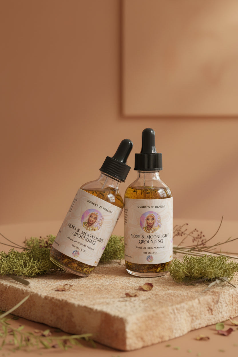 🌿 Moss & Moonlight Grounding Oil • 100% All Natural